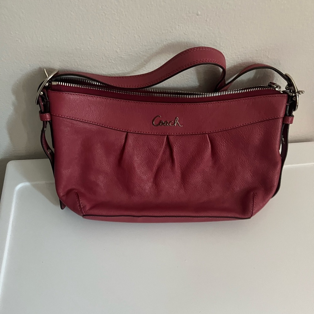 Coach Purple Leather Women's Bag